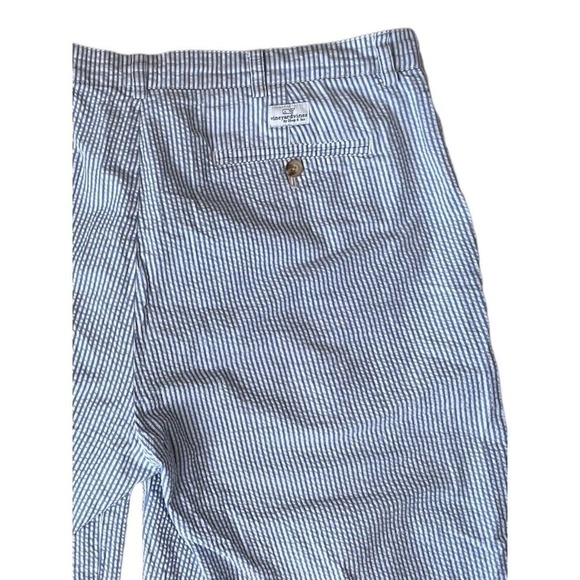 Vineyard Vines Seersucker Striped Blue Shorts Men's Size 38 Cotton - Picture 4 of 6